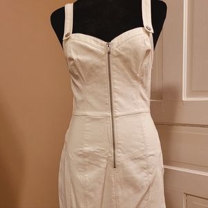 Guess white leather dress